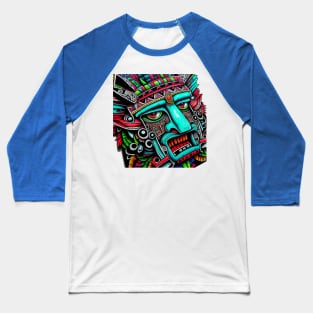 Aztec Tribal Warrior Baseball T-Shirt